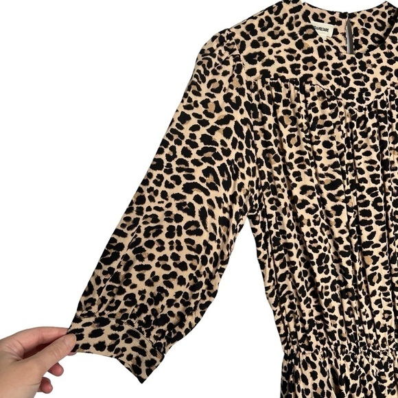 Zadig Voltaire Rooka Leopard Print Shirred Mini Dress Size S - Picture 10 of 16